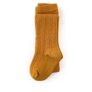 MARIGOLD Yellow Cable Knit Tights